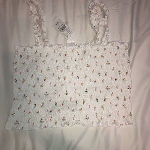 Cute flower crop top